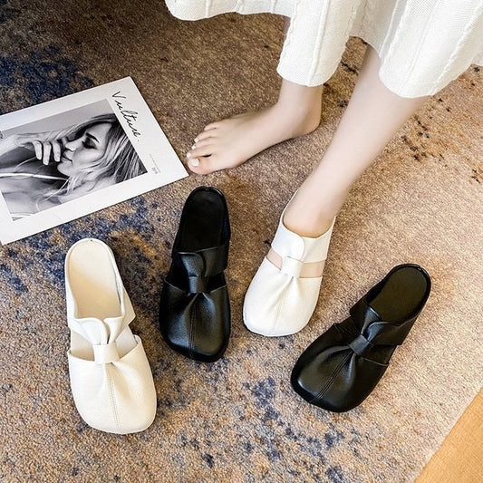 🎊2025 Heißer Verkauf👣Flache Pantoletten im Ausgeschnittenes Design