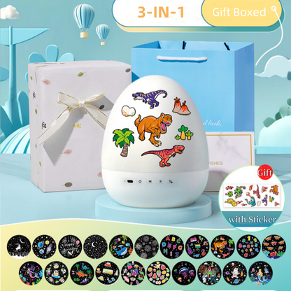 🎄🦖 Dino-Eier Nachtlicht-Projektor 🎁