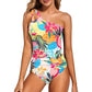 🔥Letzter Tag: 60% Rabatt!⏰💖Damen Einteiliger Badeanzug mit Cut-Out und einem Schulterträger👙
