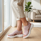 🏖️ Sommer-Sale 60% Rabatt 🏝️👡Damen Strick-Plateausandalen ✨Atmungsaktive bequeme Sommersandalen mit weicher Sohle für Stadt & Spaziergänge