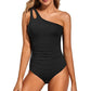 🔥Letzter Tag: 60% Rabatt!⏰💖Damen Einteiliger Badeanzug mit Cut-Out und einem Schulterträger👙