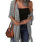 🏖️ Sommer-Sale 60% Rabatt 🏝️Boho Strick Cardigan mit Fransen ✨Damen durchscheinender Lochstrick Überwurf | atmungsaktiver Sommer Strickjacke für Alltag & Abendoutfit