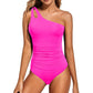 🔥Letzter Tag: 60% Rabatt!⏰💖Damen Einteiliger Badeanzug mit Cut-Out und einem Schulterträger👙