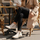 🥾 Promo 50 % – Damenschuhe trendig und komfortabel, runde Spitze mit Zip 🌟👢
