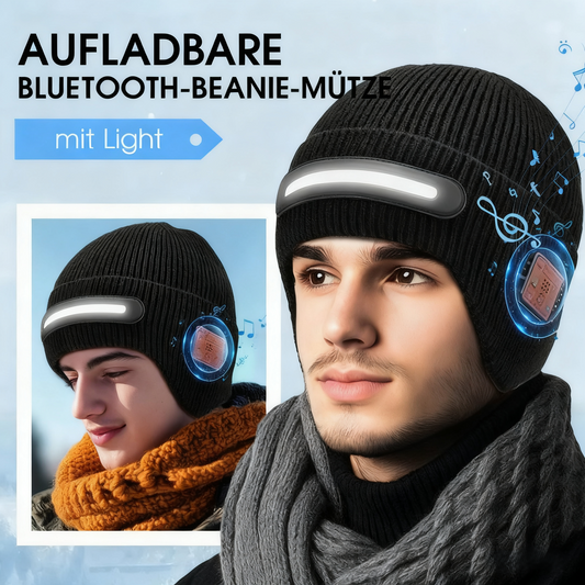 🎧❄️Wiederaufladbare Bluetooth-Mütze mit Licht🎁