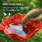 🌼Handgefertigter Metall Blumen-Gartenstecker 🐦 Vogeltränke & Insekten-Trinkstelle, Wetterfest Gartendekoration für Beet, Wege & Außenbereich, Einzigartiges Deko Geschenk