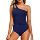 🔥Letzter Tag: 60% Rabatt!⏰💖Damen Einteiliger Badeanzug mit Cut-Out und einem Schulterträger👙