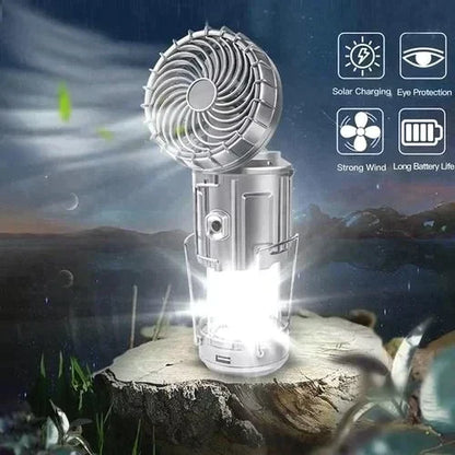 🔥Letzter Tag: 60% Rabatt! ⏰🏕️🔦Tragbare LED-Camping-Laterne mit Ventilator💡
