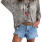 🏖️ Sommer-Sale 60% Rabatt 🏝️👚Damen Boho Häkeloberteil mit V-Ausschnitt | Luftiges Lochstrick Shirt für den Sommer✨