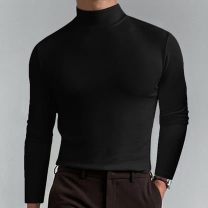 👜👜Die Wahl des Erfolgs👔👔Slim Fit Langarm-T-Shirt für Herren mit Stehkragen