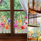 🌸Frühjahrsangebot: 60% Rabatt💞Bunter Blumenstrauß Fensteraufkleber🖼️(frei zuschneidbar)