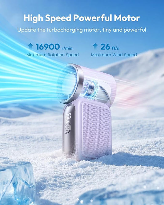 🏖️ Sommer-Sale 60% Rabatt 🏝️❄️🧊Mini-Handventilator mit LED-Anzeige👍5-stufiger Turbo-Ventilator im Taschenformat🍃✨Über USB aufladbar, schnelle Kühlung für Reisen und beim Schminken