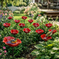 🌼Handgefertigter Metall Blumen-Gartenstecker 🐦 Vogeltränke & Insekten-Trinkstelle, Wetterfest Gartendekoration für Beet, Wege & Außenbereich, Einzigartiges Deko Geschenk