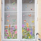 🌸Frühjahrsangebot: 60% Rabatt💞Bunter Blumenstrauß Fensteraufkleber🖼️(frei zuschneidbar)