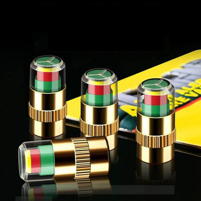 🚗4 Stück Reifendrucküberwachungs-Ventilkappen für Autos🔥