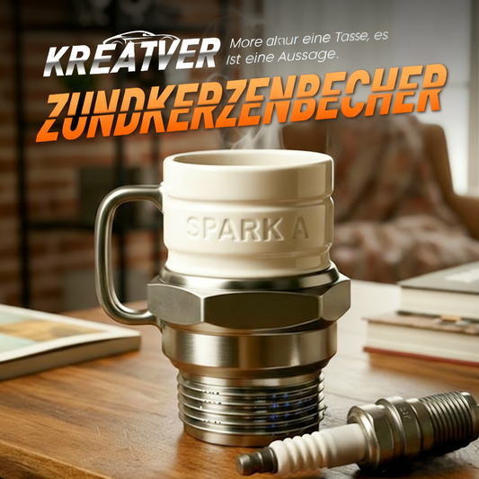 ⏳Black Friday Blitzverkauf💥🛠️🍵Kreative Zündkerzen-Tasse🎁