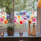 🌸Frühjahrsangebot: 60% Rabatt💞Bunter Blumenstrauß Fensteraufkleber🖼️(frei zuschneidbar)