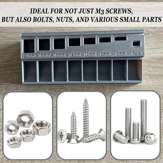 🔩M3-Schraubensortierer mit 7 Messschlitzen🎁