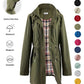 🔥Letzter Tag: 60% Rabatt!⏰🌧️ Wasserdichte lange Trenchcoats mit Kapuze für Damen👍
