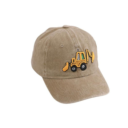 🚜Kinder-Baseballcap mit Bagger-Motiv