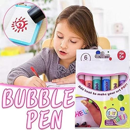 🥳HEISSER SALE 2026🥳💞60.000+ VERKAUFT!🎄🎁Magische Popcorn-Stifte mit Blaseneffekt, wärmeaktivierte Popcorn-Stifte, DIY-3D-Kunstmarker für Kinderbastelprojekte