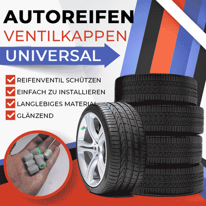 🎁 Heißer Verkauf 60% Rabatt💥Universelle Ventilkappen Für Autoreifen,4Stück