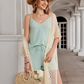 🏖️ Sommer-Sale 60% Rabatt 🏝️Boho Strick Cardigan mit Fransen ✨Damen durchscheinender Lochstrick Überwurf | atmungsaktiver Sommer Strickjacke für Alltag & Abendoutfit