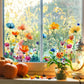 🌸Frühjahrsangebot: 60% Rabatt💞Bunter Blumenstrauß Fensteraufkleber🖼️(frei zuschneidbar)