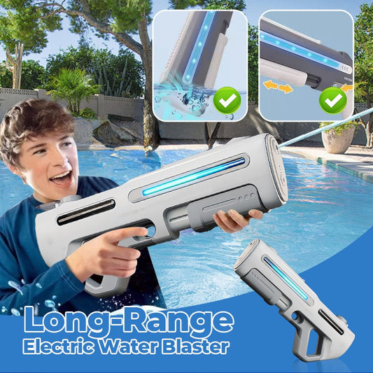 🔥Heißer Verkauf 50% Rabatt🔥Weitreichender elektrischer Wasserwerfer mit LED für Kinder und Erwachsene