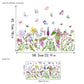 🌸Frühjahrsangebot: 60% Rabatt💞Bunter Blumenstrauß Fensteraufkleber🖼️(frei zuschneidbar)