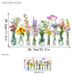 🌸Frühjahrsangebot: 60% Rabatt💞Bunter Blumenstrauß Fensteraufkleber🖼️(frei zuschneidbar)