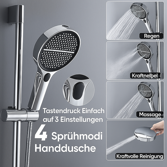 Brandneu 2025 💥Hochwertiger druckverstärkender Großflächen-Duschkopf