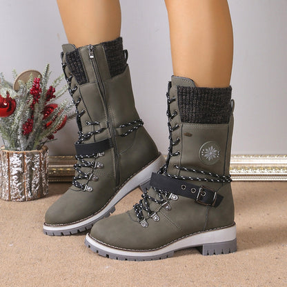 🔥Letzter Tag: 60% Rabatt! ⏰👢Wasserdichte Knie-Schneestiefel für Damen🎁