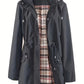 🔥Letzter Tag: 60% Rabatt!⏰🌧️ Wasserdichte lange Trenchcoats mit Kapuze für Damen👍