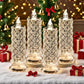 🔥Letzter Tag 50% Rabatt🎁Set mit 4 LED-Kristallkerzenleuchtern