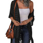 🏖️ Sommer-Sale 60% Rabatt 🏝️Boho Strick Cardigan mit Fransen ✨Damen durchscheinender Lochstrick Überwurf | atmungsaktiver Sommer Strickjacke für Alltag & Abendoutfit