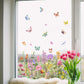 🌸Frühjahrsangebot: 60% Rabatt💞Bunter Blumenstrauß Fensteraufkleber🖼️(frei zuschneidbar)