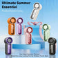 🏖️ Sommer-Sale 60% Rabatt 🏝️❄️🧊Mini-Handventilator mit LED-Anzeige👍5-stufiger Turbo-Ventilator im Taschenformat🍃✨Über USB aufladbar, schnelle Kühlung für Reisen und beim Schminken
