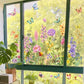 🌸Frühjahrsangebot: 60% Rabatt💞Bunter Blumenstrauß Fensteraufkleber🖼️(frei zuschneidbar)