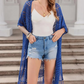 🏖️ Sommer-Sale 60% Rabatt 🏝️Boho Strick Cardigan mit Fransen ✨Damen durchscheinender Lochstrick Überwurf | atmungsaktiver Sommer Strickjacke für Alltag & Abendoutfit