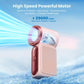 🏖️ Sommer-Sale 60% Rabatt 🏝️❄️🧊Mini-Handventilator mit LED-Anzeige👍5-stufiger Turbo-Ventilator im Taschenformat🍃✨Über USB aufladbar, schnelle Kühlung für Reisen und beim Schminken