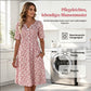 🏖️ Sommer-Sale 60% Rabatt 🏝️👗Lässiges V-Ausschnitt-Kleid für Damen mit Print & Taschen✨