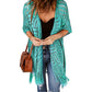 🏖️ Sommer-Sale 60% Rabatt 🏝️Boho Strick Cardigan mit Fransen ✨Damen durchscheinender Lochstrick Überwurf | atmungsaktiver Sommer Strickjacke für Alltag & Abendoutfit