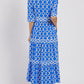 ⏰Letzter Tag: 60% Rabatt! 🌸👗Maxikleid für Damen mit Geometrischem Print & V-Ausschnitt – Figurbetont, Leichter Stoff & Perfekt Für Frühling & Sommer ☀️
