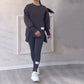 ✨ Lässiges Sweatshirt-Leggings-Set für Frauen - Ultraweiches Jersey mit Moderne Passform für Alltag & Sport 🏃‍♀️💫