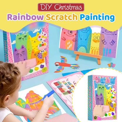 🔥Letzter Tag: 60% Rabatt! ⏰🎨🖼️20-Teilig DIY Regenbogen-Kratz Kunst Set – Magische Überraschungen🌈