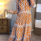 ⏰Letzter Tag: 60% Rabatt! 🌸👗Maxikleid für Damen mit Geometrischem Print & V-Ausschnitt – Figurbetont, Leichter Stoff & Perfekt Für Frühling & Sommer ☀️
