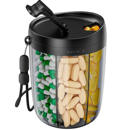 🌞Sommer-Schnäppchen💥Pillendosiererflasche mit 6 Fächern