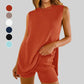 🏖️Sommerliches Damen-Outfit🔥2-teiliges Set aus ärmelloser Strickbluse und Shorts