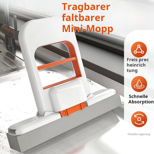 🔥HEIßER VERKAUF🔥Tragbarer Mini-Wischmopp mit Selbstauswring-Funktion🧹